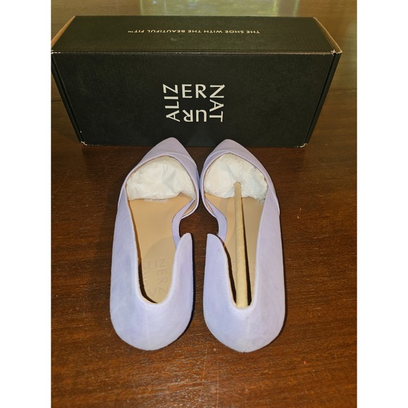 Naturalizer Womens Kristin Pointed Toe Slip On Lavender Suede Shoes Women's 6M - Picture 3 of 8